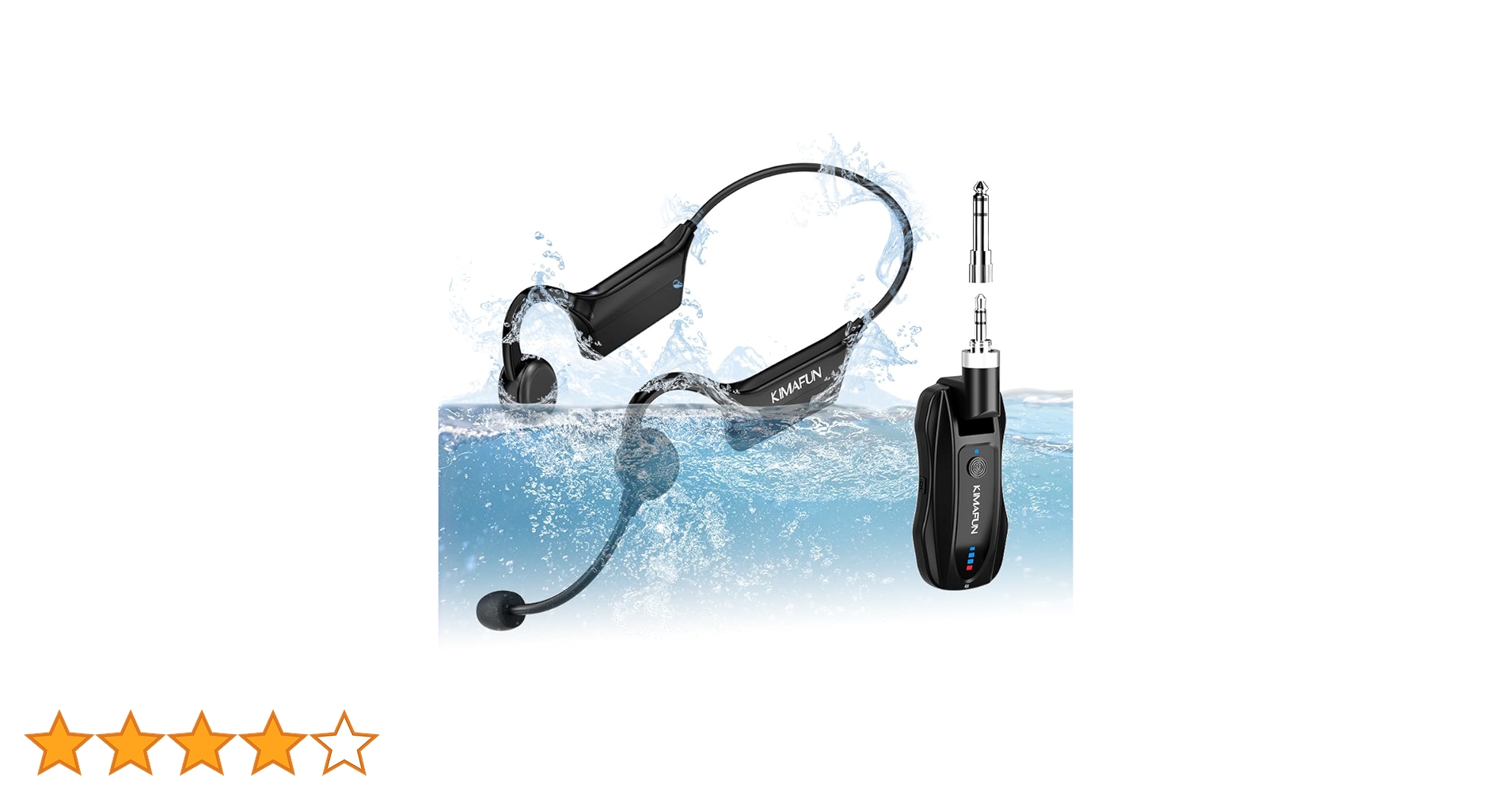 ワイヤレス完全防水マイク フィットネスに最適！ 防水＆防塵 ワイヤレス完全防水マイク フィットネスに最適！ 防水＆防塵の